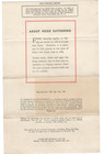 Vintage 1944 Pennsylvania Railroad  the Jeffersonian  Lunch Menu  Wwii Rationing