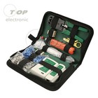 10pcs Computer Network Tool Kit Ethernet Lan Cable Tester Crimper Rj22 Rj11 Rj45