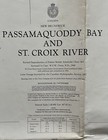 Vintage 1987 Passamaquoddy Bay St Croix New Brunswick Nautical Chart Map 46x33