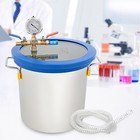 3 Gallon Vacuum Degassing Chamber With Vacuum Gauge   Hose For Resin Casting