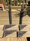 A w  Koch Cast Iron 19th C  Shelving Unit Rails  2  Brackets  4  Peoria Il 1888