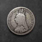 1889          Great Britain Silver  0 925  Threepence Victoria  Free Shipping 