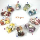 5 8  Or 1 5cm - 500 Cottage Mixed 10 Bags Paper Flower Craft Scrapbook  s10-a10 