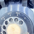 Vintage Western Electric Black Rotary Dial Desk Telephone 500 As Is Bell System