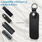Leather Usb Flash Drive Case - Thumb Flash Drive Holder Usb Storage  Black
