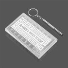 1000 Tiny Screws Nut Screwdriver Watch Eyeglass Glasses Repair Tool Set Kit