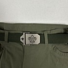 Boy Scouts Of America Uniform Switchbacks Cargo Green Shorts Boys 14   32  Belt