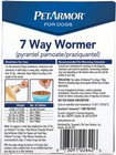 Dog Dewormer Large 7-in-1 Puppy Tapeworm Worms Medicine Chewables Worm Remover