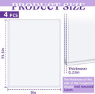 4 Pack Hard Plastic Magazine Protectors  Clear Magazine Display Sleeves Premium