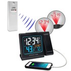 616-146 La Crosse Technology Projection Alarm Clock In out Tx141v3 - Open Box