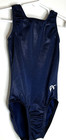 Gk Elite Cm Gymnastics Leotard Child Medium M Solid Navy Blue Foil