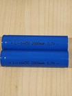 1 Pc Blue 16650  Rechargeable Battery 3 7v  2000mah Li-ion Flat Top New  one Pc 