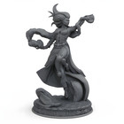 Elven Archmaester Sorceress Miniature   Dnd Rpg Tabletop Wargaming 3d Printed
