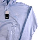 New Adidas Hoodie Mens Xl Sky Blue Aeroready Embossed Logo Sweatshirt Gp2618 Nwt