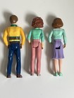 Vintage Playskool Dollhouse Figures Lot Of 3