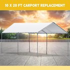 10 X 20 Ft Heavy Duty Carport Canopy Waterproof Garage Car Shelter Tarp Tent    
