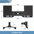 3 8  Skid Steer Mount Plate W  2  Detachable Trailer Hitch Receiver Attachment