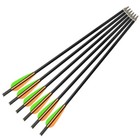 16-18inch Crossbow Bolts Fiberglass Arrows Flat Nock For Archery Outdoor Hunting