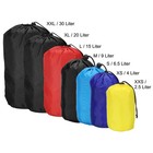 Stuff Sack 12 x24  Waterproof Storage Portable Drawstring Dust Flap Bag Black