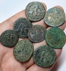 Ancient Roman Imperial Bronze Coins Lot - 8 Ps Nice Pieces