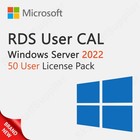Microsoft Windows Server 2022 Remote Desktop 50 User Cals  rds   Brand New