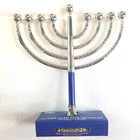 Menorah Silver Tone Rite Lite Jewish Judaica Festival Of Lights New