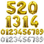 16  40  Silver Gold Mylar Foil Balloon Number Letter Party Birthday Decoration