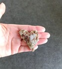 White Quartz Heart Shaped Rock  Gift Bag 2 5  Found In Nature Natural Stone 