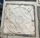 Antique 12 Sq  Foot Shabby Tin Ceiling 12x12 Ceiling Tin Panels Vtg Old 106-26b