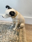 Vintage Rca His Masters Voice Nipper Dog Plaster Statue Great Condition