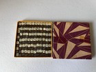 Rare Czechoslovakia Miniature Glass Dice 144 Original Box