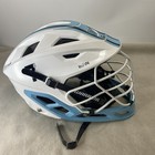 Warrior Burn Lacrosse Adult Adjustable Helmet White Turquoise Blue