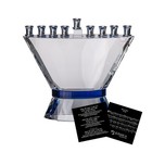 Blue Belt Crystal Hanukkah Menorah - Chanukah Menorah For Jewish Holiday - Pe   