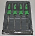  new  Snap-on Mini Screwdriver Set Sgdx40bg  green Soft Handles  4 Pcs   new 