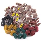 Abrasive Flap Wheel Set 50pcs 80 120 180 320 400 Grits Sanding Buffing Polish   