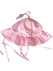 Four Vintage Baby Bonnets   Three Pink And One Yellow  Circa 1985
