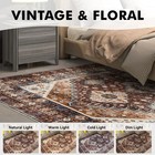 Brick Red 5x7 Area Rugs For Living Room Rug Bedroom Rug-carpet Washable Vinta   