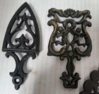 Lot Of 8 Vintage Wilton Cast Iron Trivets 