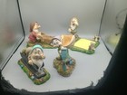 Disney 7 Dwarves Office Desk Set 5 Pcs - Stapler  Tape Dispencer  Card Holder