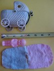 Vintage Celluloid Baby Carriage Doll Japan Toy