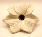 Vtg Epergne Wedding Bouquet Holder White Ceramic Floral Bridal Flower Vase  pics