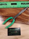  new  Snap On 408cf - 9    Green Stork Bent Needle Nose Pliers Free Shipping