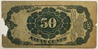 5th Issue Fractional Currency 50 Cents Better Grade Damaged  68882