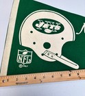 Vintage 1967 New York Jets Single Bar Helmet Full Size Nflfootball Pennant Flag