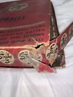 Rare 1946 Carl Hubbell Strike 3 Baseball Game Tin Felt Field Vintage Toy Box