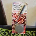 New Set Of 3 Different Vintage Happy Day Rosette  Patty Shell Cake Molds