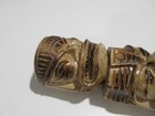 6  Vtg Solid Wood Tiki Hand Carved Totem Pole Hawaiian Artisan Art Decor