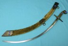 Antique Vintage Old Middle Eastern East Shamshir Sword W  Scabbard