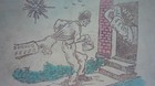 Antique Leather Postcard W  Saying   Spring Fever   And Work Tugging       9k