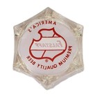 Vintage Glass Marketing Ashtray   Falstaff   America s Premium Quality Beer